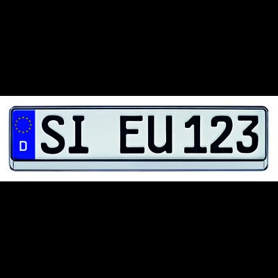 ERICH UTSCH Kennzeichenhalter Kennzeichenträger [Silber] 0195674