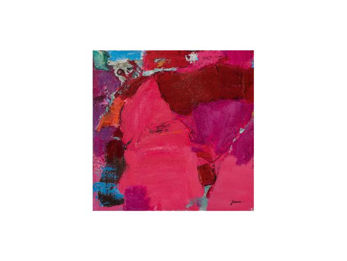 Handgemaltes Bild „Statement in Pink“ 60 x 60 cm Multicolor Crea Collection
