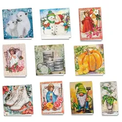 KARIN JITTENMEIER Diamond Painting-Set Grußkarten Herbst/Wintermotive 60tlg.