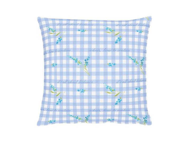 home24 Kussensloop Happy Easter III blauw/blauw 49 x 49cm katoen