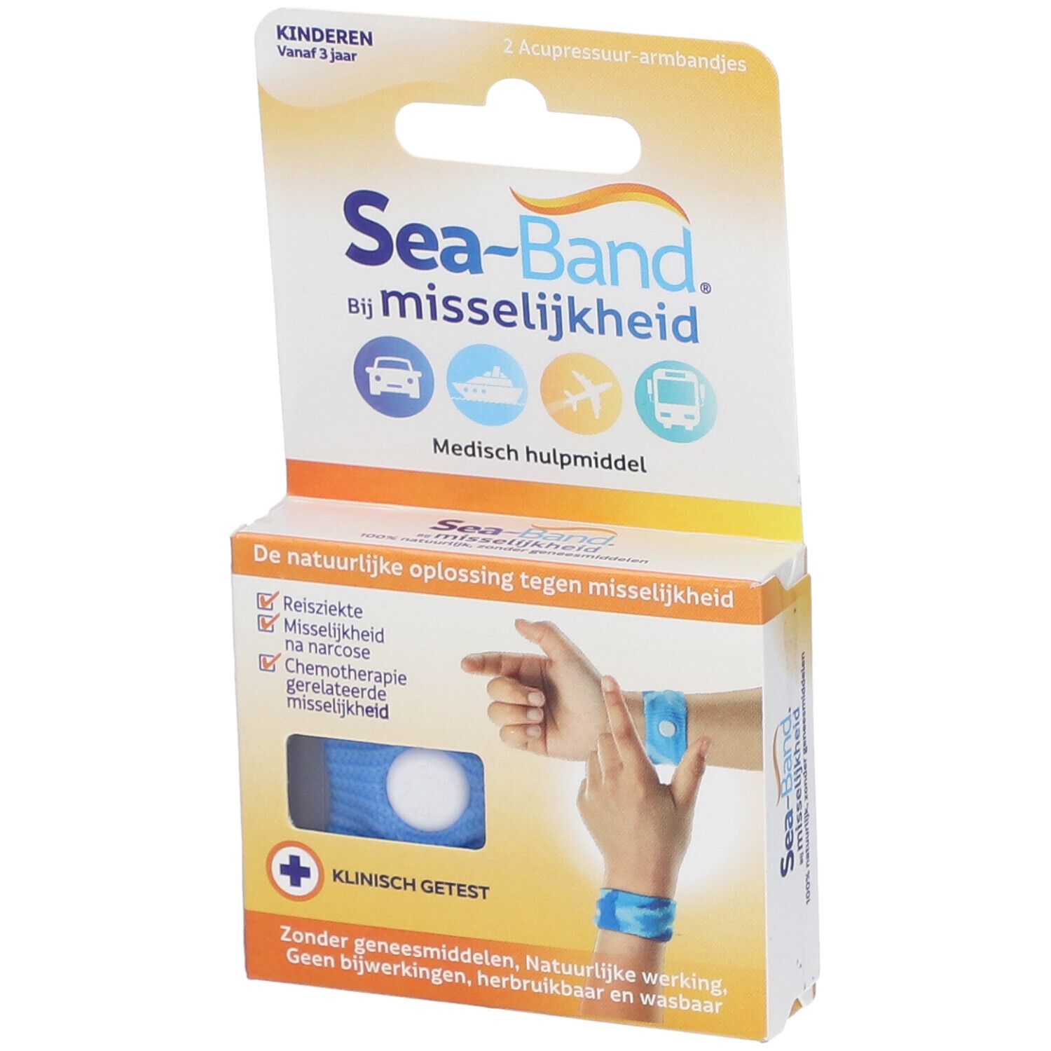 Sea Band Polsbandjes Blauw 2 St Bandage(s)