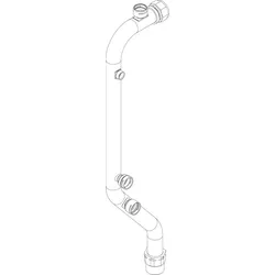 BOSCH Ersatzteil TTNR: 87186453890 Rohr Auslass Zusatzheizung