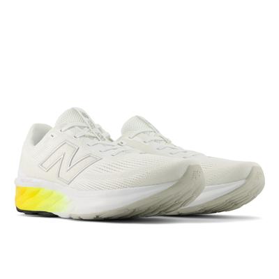Laufschuh NEW BALANCE "520", Herren, Gr. 44,5, weiß (nb 103 weiß, silber metallic, satsuma orange), Synthetik, Textil, Schuhe Laufschuh