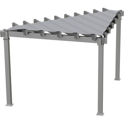 Pavillon SOJAG "Lima 1010 Lichtgrau", lichtgrau, B/H/T: 293,3cm x 242,6cm x 293,3cm, Pavillons, 293,3x293,3x242,6cm