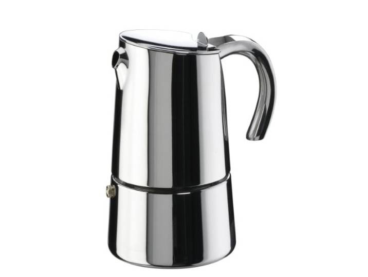 Pinti Inox Bella Espressokocher Mokka, Edelstahl, Silber