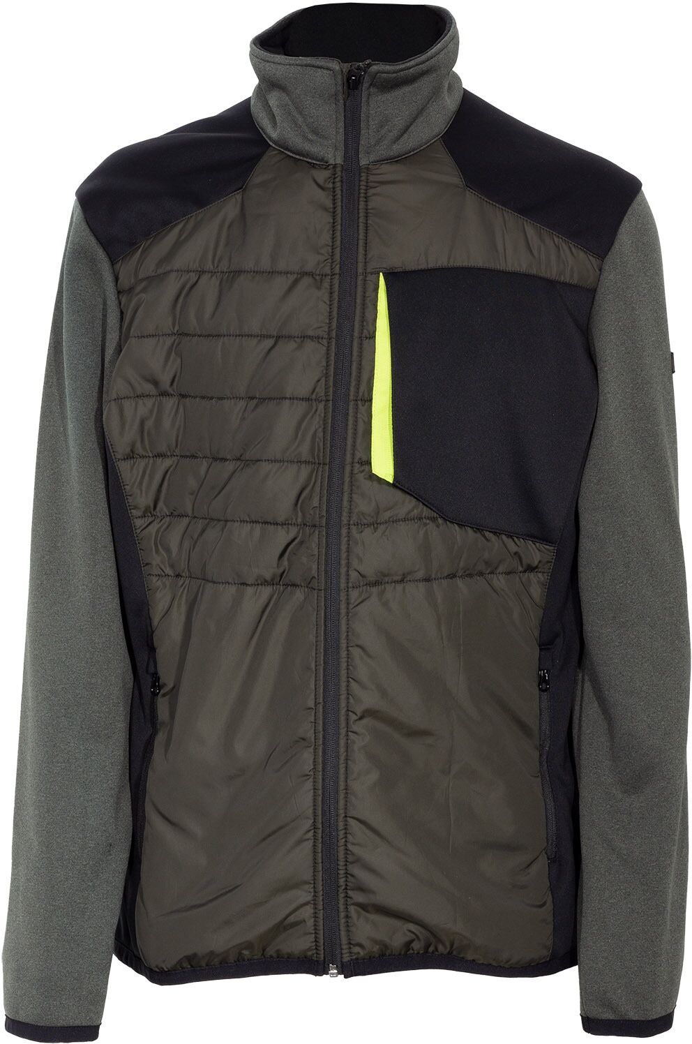 Outdoorjacke UNCLE SAM "Sam Hybrid", Herren, Gr. S, grün (dunkelgrün lime), Obermaterial: 100% Polyamid PA., Jacken Outdoorjacke