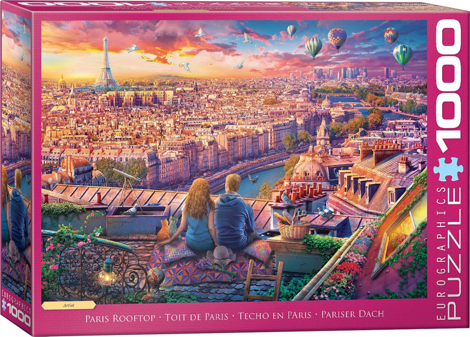 Empireposter 1000 delen puzzel Paris Rooftop over de daken van Parijs