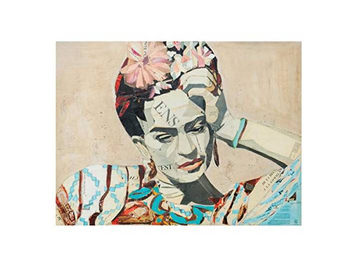 Leinwandbild - Frida Kahlo - Collage No.1 - Querformat 3:4 60cm x 80cm