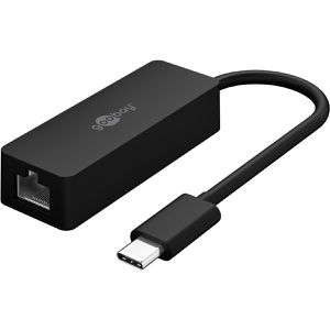 Goobay USB-Adapter Ethernet 76579, RJ45 Buchse auf USB-C Stecker, USB 3.1