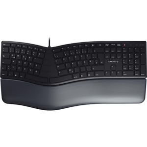 CHERRY Tastatur KC 4500 ERGO, JK-4500DE-2, mit Handballenauflage, schwarz, USB