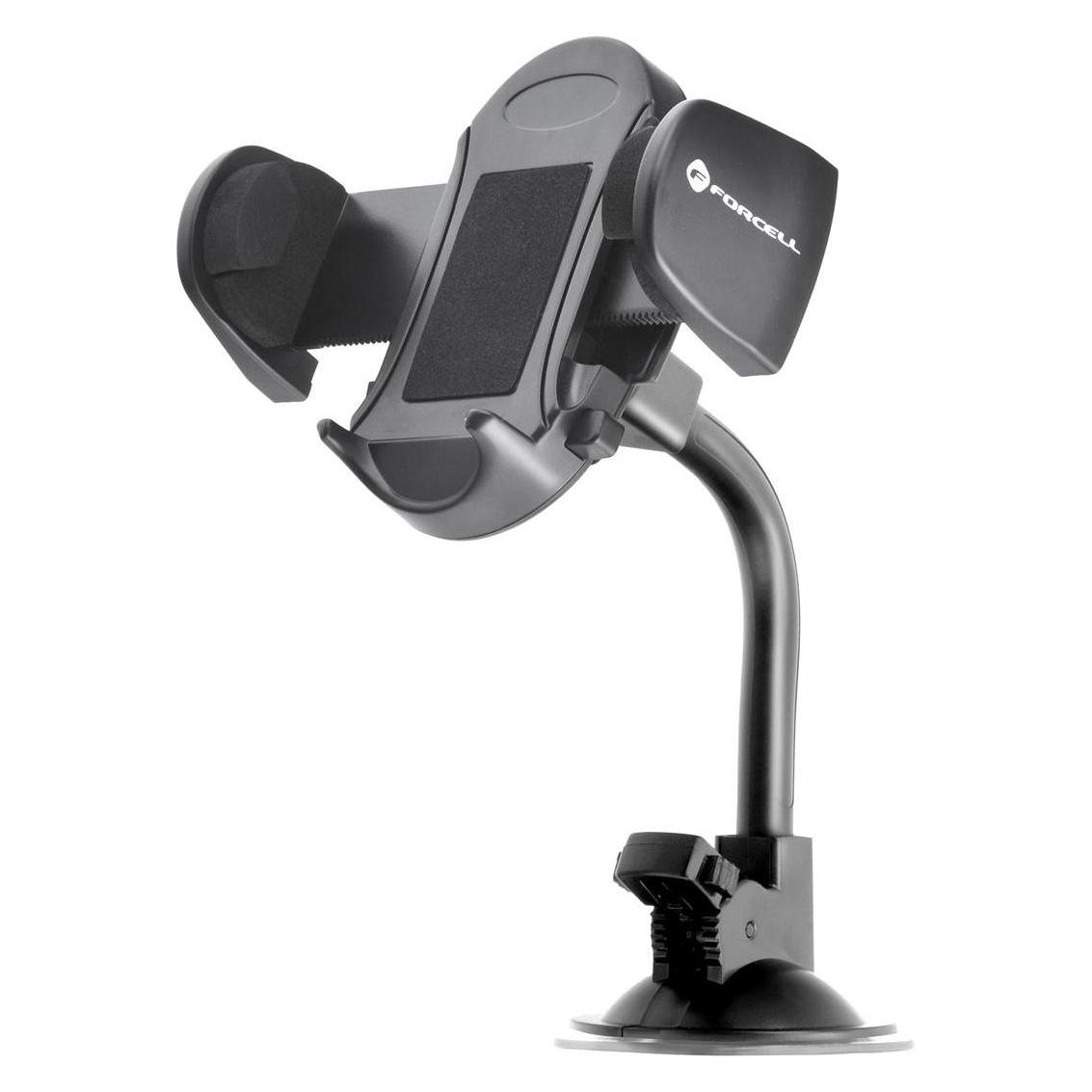 Forcell Stylus F-GRIP Oval 17 cm car holder for windshield / dashboard / air vent black (41918581)