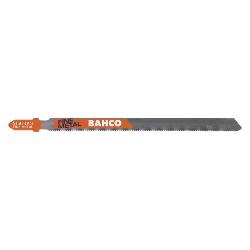 Bahco 2-Schnitt-Stichsägeblätter mit EURO-Aufnahme aus Bimetall, Kohlenstoffstahl und Metall 15/23 ZpZ 10 (91-3PM-5P)