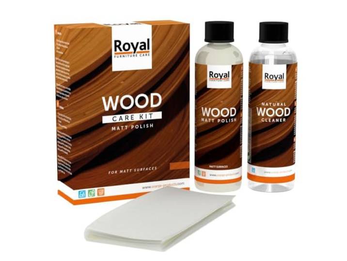 Oranje Matt Polish Wood Care Kit + Cleaner 2x250ml