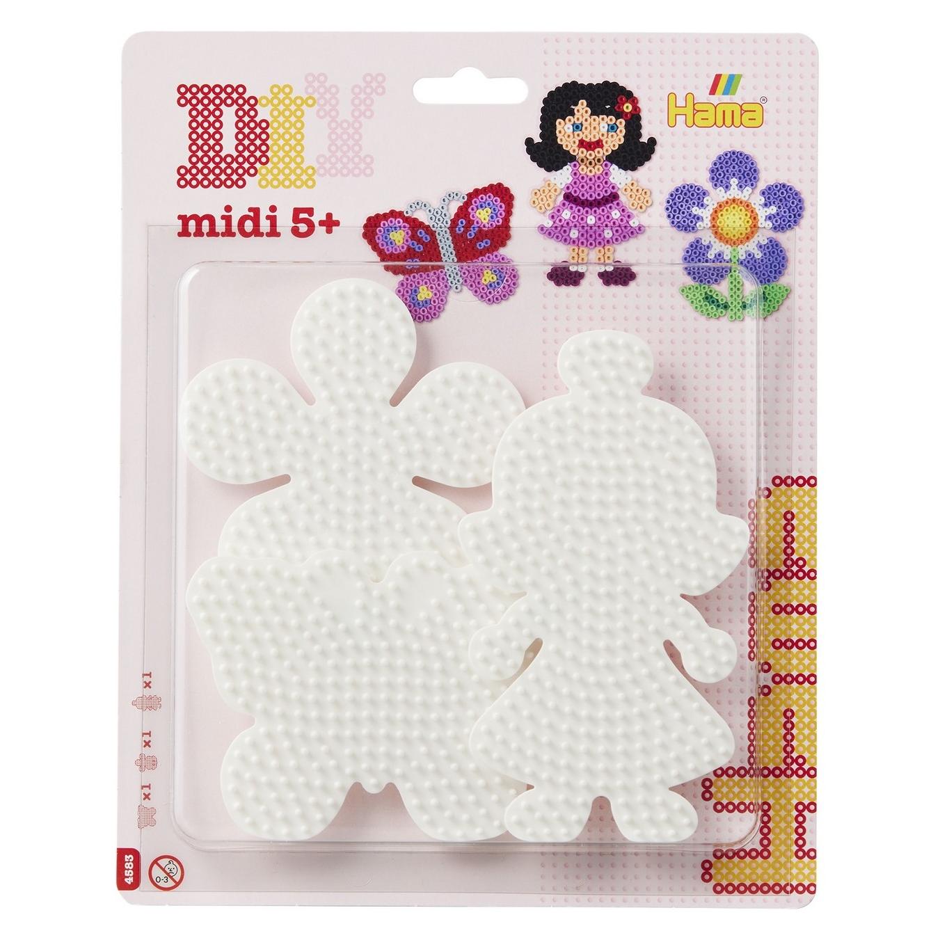 Hama Perlen Strijkkralenbordjes - Vlinder, Bloem, Meisje (4583)