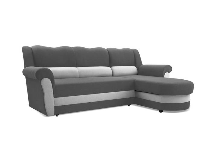 Ecksofa BRUNO Rechts Grau/aschegrau (Bahama 35 + Bahama 31)