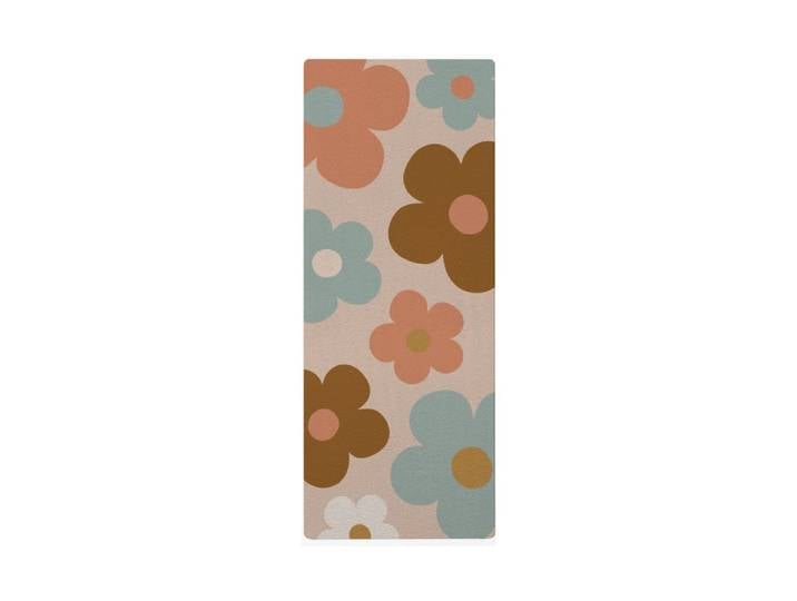 Tapis de yoga enfant marguerites multicolore 62x160cm