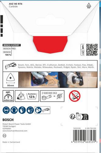 Bosch Accessories 2608902064 2608902064 Carbide-RIFF Multitool-Sägeblätter 1St.