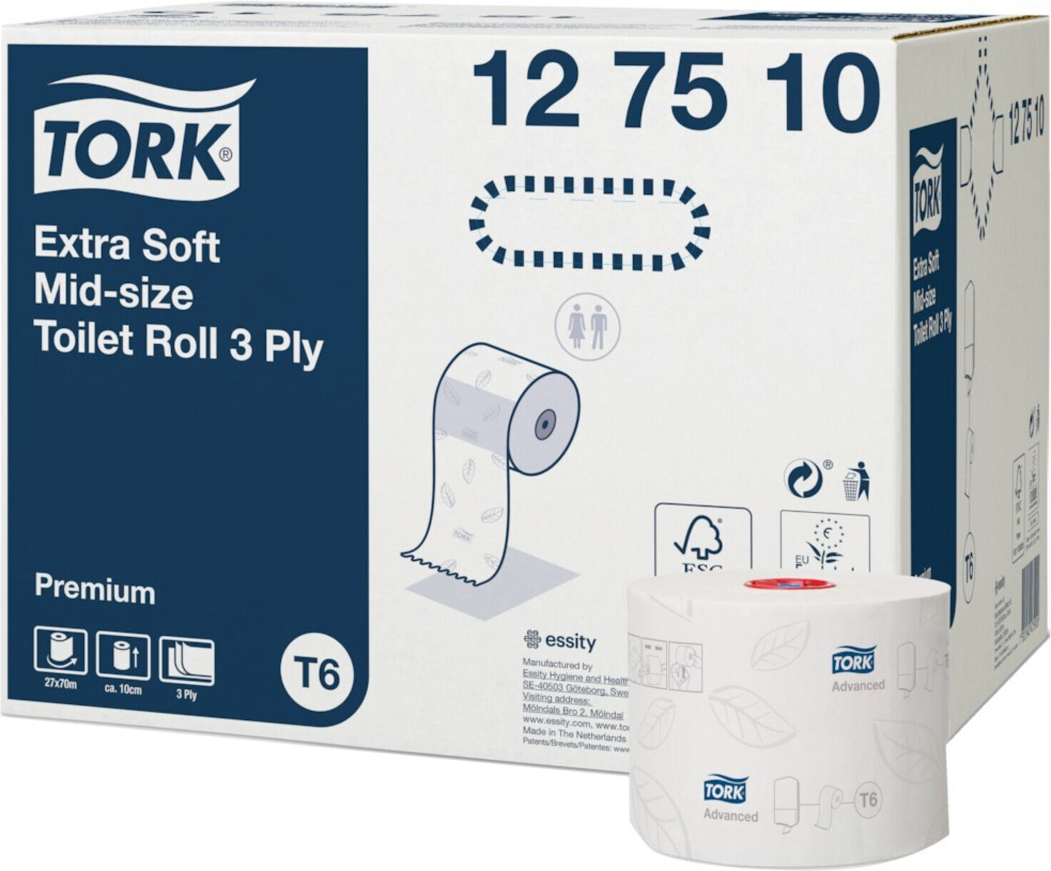 Tork Premium Toielettenpapier Mdi T6 ; E/D/E (127510)
