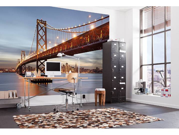 home24 Fotobehang Bay Bridge 368 x 254 x 0cm