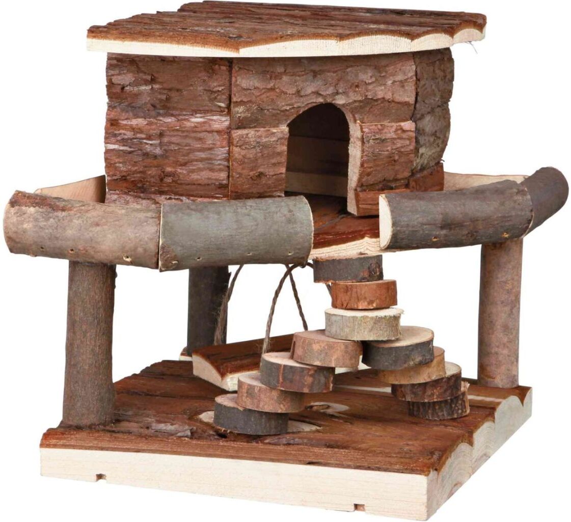 TRIXIE Haus Ida, Hamster, Rindenholz, 19 x 20 x 19 cm