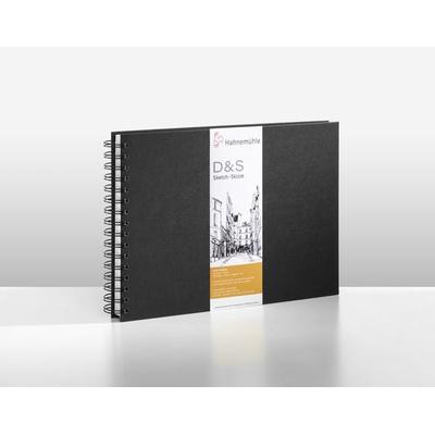 Hahnemühle Papier Skizzenbuch D&S, DIN A 4 Querformat, 140 g/m²