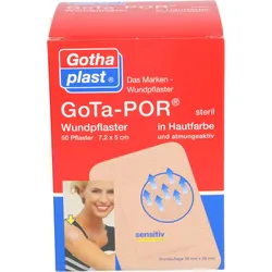 Gota-Por Wundpflaster Steril 7.2x5cm Hautfarben 50 ST