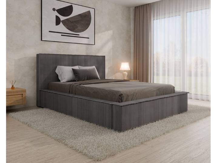 Homesy Polsterbett Polsterbett SANA – modernes Bett mit Bettkasten, optional mit Matratze