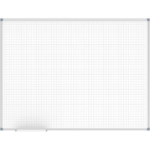 Maul Maul Whiteboard  standard, Raster, 90 x 120 cm, Feld 20 x 20 mm, lackiert, mit Aluminiumrahmen