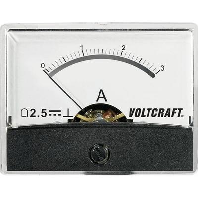 VOLTCRAFT AM-60X46/3A/DC AM-60X46/3A/DC Einbau-Messgerät AM-60X46/3A/DC 3A Drehspule