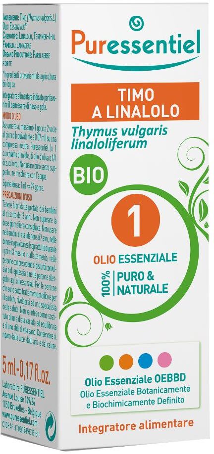 PURESSENTIEL ITALIA Srl PURESSENTIEL O.E.Bio Timo Lina