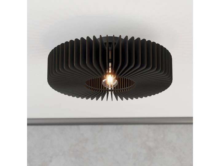 EGLO Deckenlampe Palombaia, dimmbar, schwarz, Metall, Deckenlampe