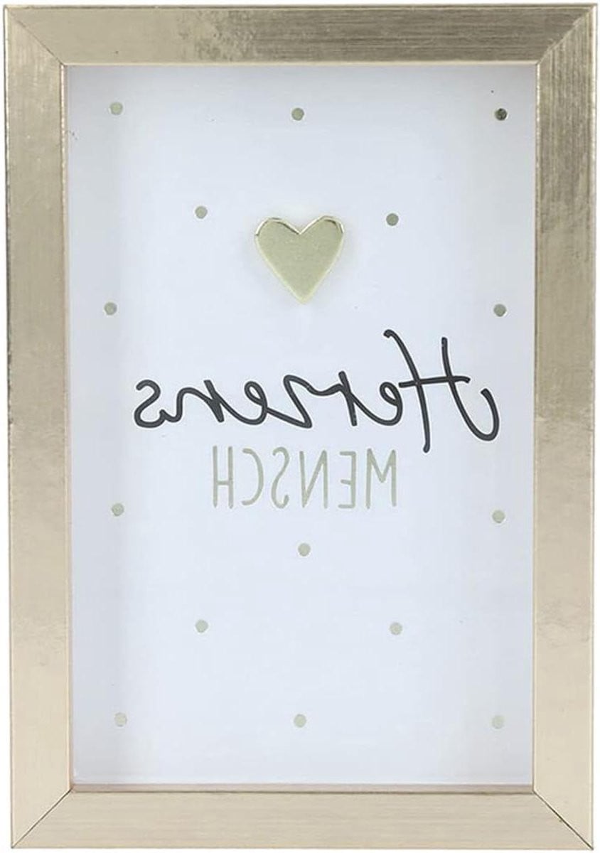 Decoratieve Fotolijst met Compliment - Goud - 84 x 58 cm