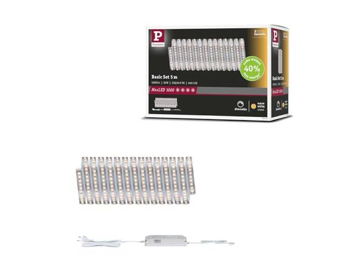 Paulmann MaxLED 1000 Basis-Set 5m Warmweiß 30W 2700K Silber