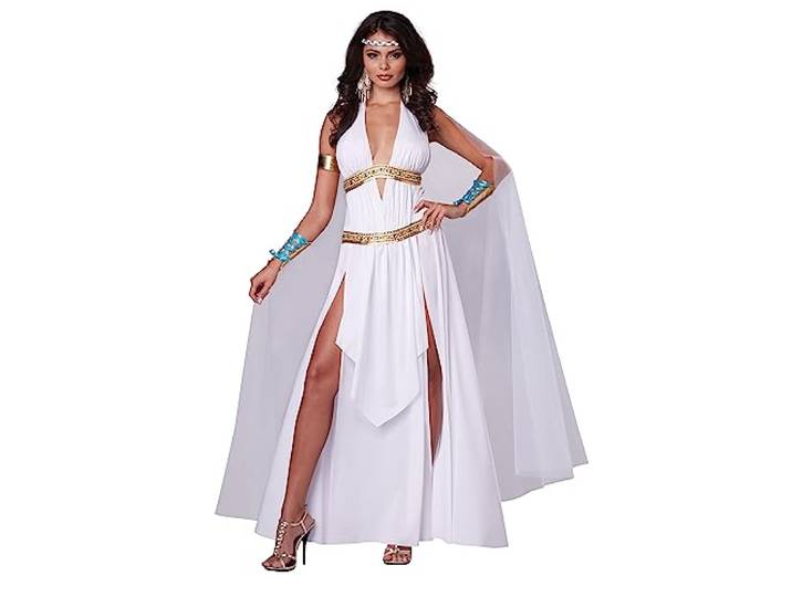 Kostuum godin Glorieuse dames, wit, M