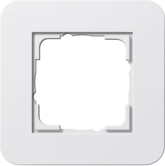 Gira Cadre de recouvrement 1 poste Blanc pur/Blanc pur 0211410 (0211410)