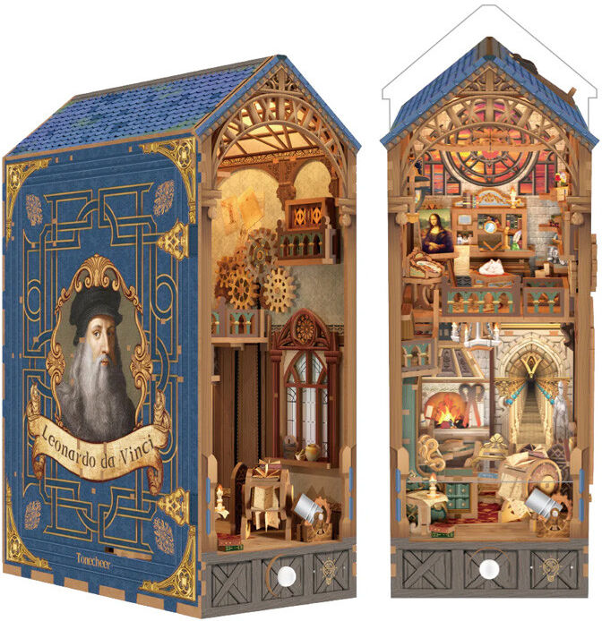 Book Nook Leonardo da Vinci - Tonecheer