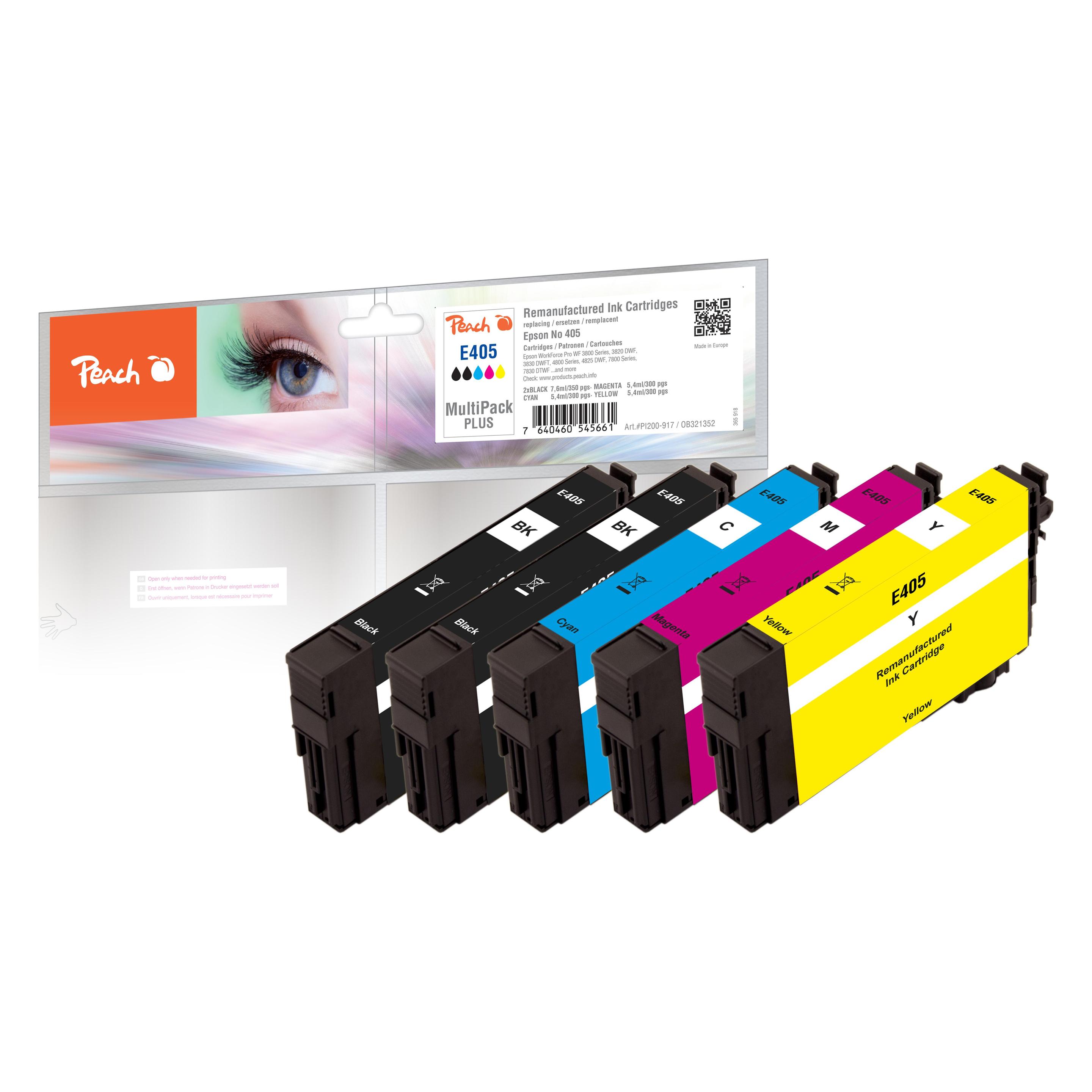 Peach Tonerset Epson 405 MultiPack Plus BK/C/M/Y (BK, C, M, Y) (0F321352)