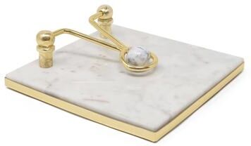 Classic Touch "Square Napkin Holder with Clear Ball - 7.5"""