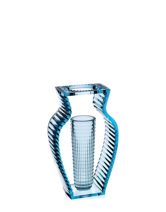 Kartell I Shine Vase (blau transparent) blau transparent 01215E4