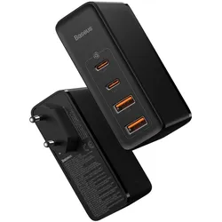Baseus GaN2 Pro Quick Charger (100 W, 4 Ports), USB Ladegerät, Schwarz