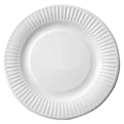 Pappteller - rund, weiß, Ø 23 cm, 5 x 100 Stück