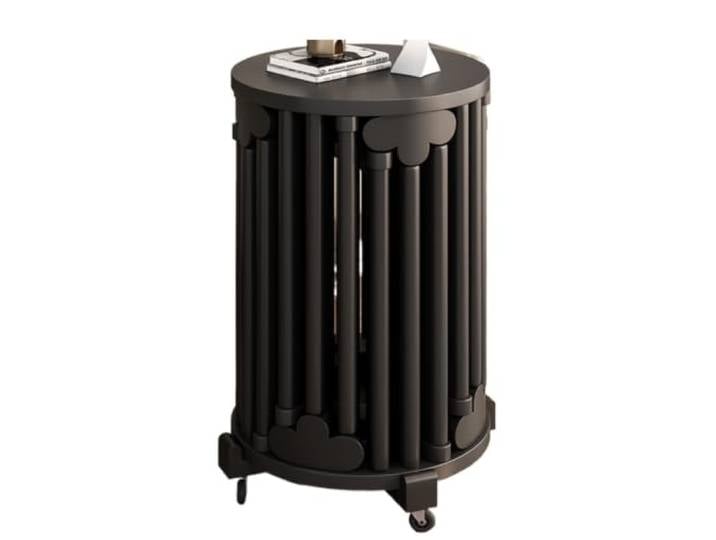 Stapelbarer Hocker aus massivem Holz, 6-in-1-Multifunktions-Esszimmerstuhl Stabil, pflegeleicht, platzsparend, langlebig(Black)