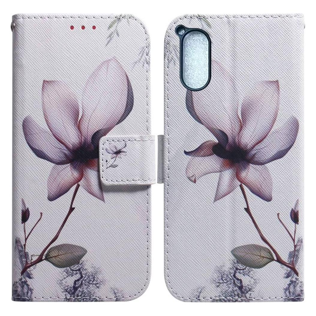 Cover-Discount Sony Xperia 5 V - Leder Etui Hülle Flower (Sony Xperia 5 V) (660154721C)