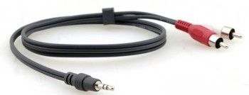 Kramer c-a35m/2ram-35 3.5mm stereo audio to two rca (male - male) cable (35')