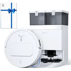 Ecovacs DEEBOT T50 Pro Omni Gen3 Set, Staubsauger Roboter, Weiss
