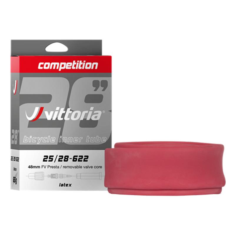 Vittoria Schlauch Latex 700x19/23 48 mm Prestaventil (Presta (SV), 28", 48 mm) (B07PW4FHG4)