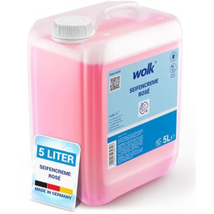 Wolk Seife Seifencreme Rose, DT2716, Flüssigseife, Kanister, 5 Liter