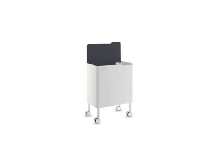 DON HIERRO - Ergonomischer, funktioneller und eleganter Mülleimer, 2 x 20L, ECOBOX NOA-Schwarz