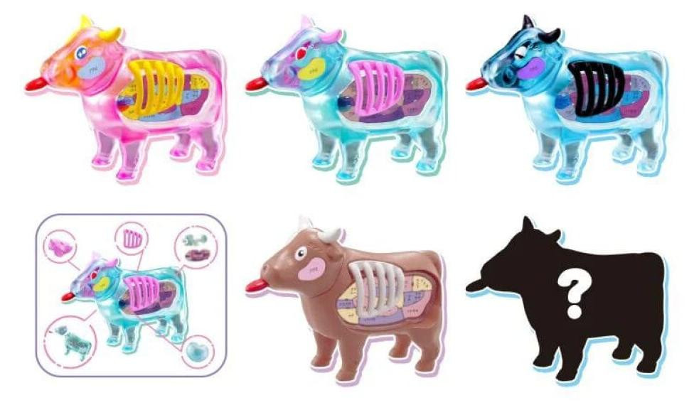 Megahouse Kaitai Fantasy Minifiguren Beef collectie, set van 4, 6 cm