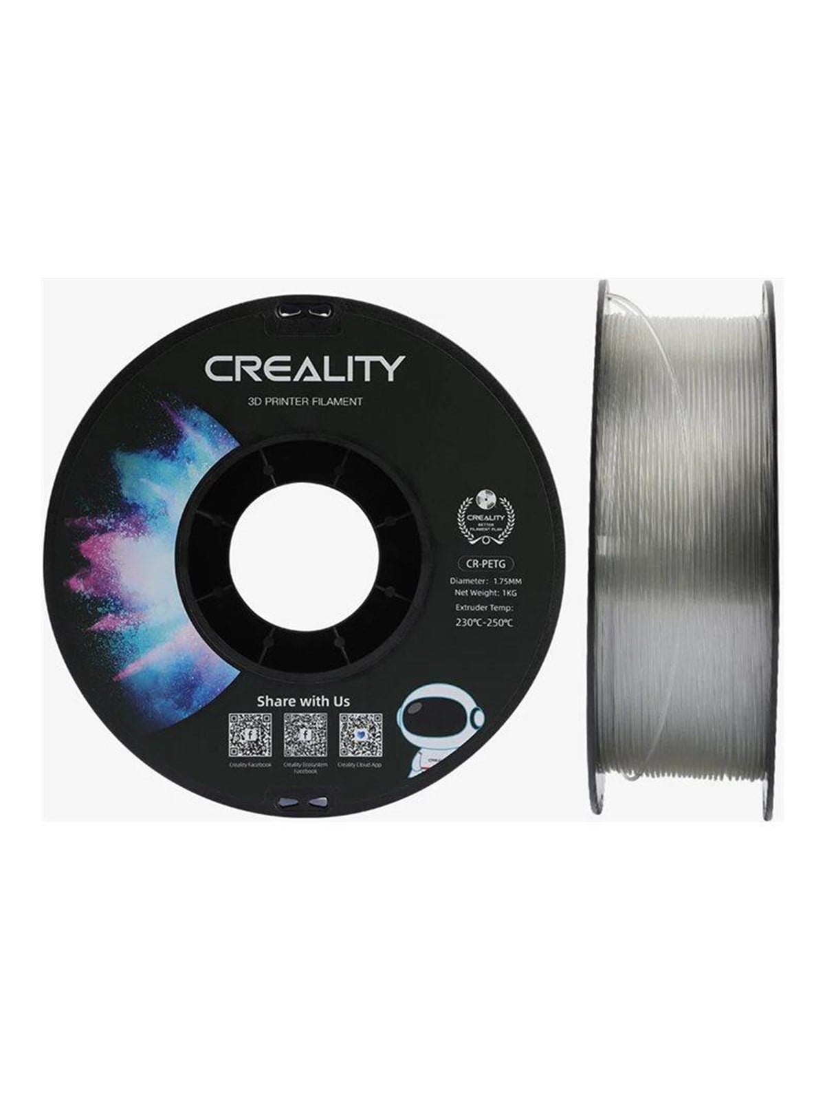 CREALITY 3D - transparent - CR-PETG filament, 1kg